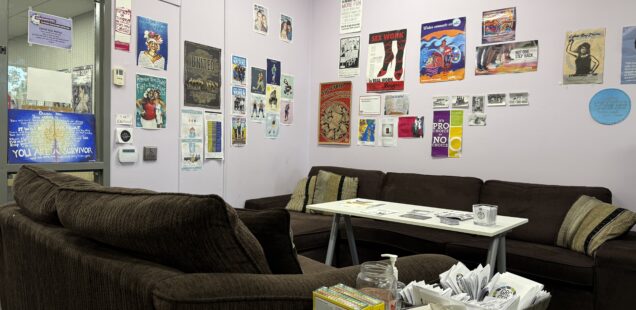 an image of the lounge area of GRCGED with 2 inviting couches